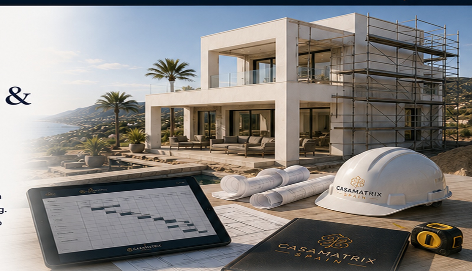 Realisatie van een villa in Spanje